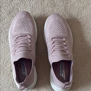 Skechers Pink Sneakers Knit Design